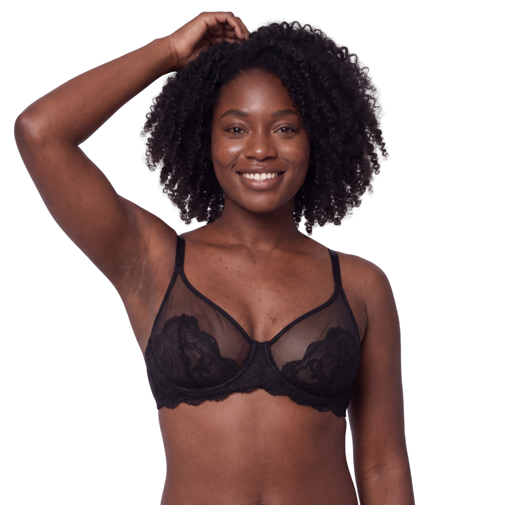 Siléor™ Soutien-gorge Résille Fleurie